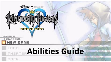 kingdom hearts final mix abilities|Abilities (KH1) .